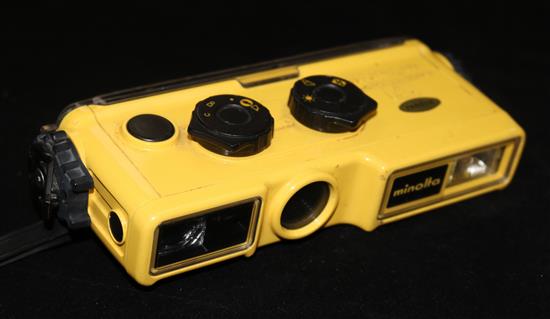 A Minolta weathermatic underwater camera, serial no.1374287